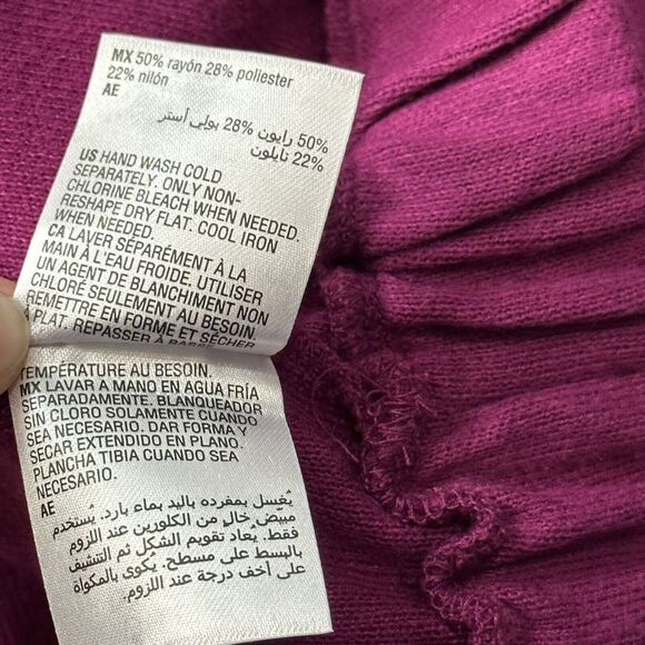 INC International Concepts Small Turtleneck Sweater Balloon Sleeves Stretch New - Picture 10 of 11